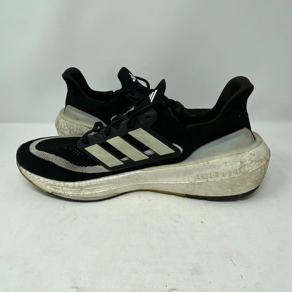 Adidas Ultraboost Light Mens Running Shoes Black White HQ6340 Size 13